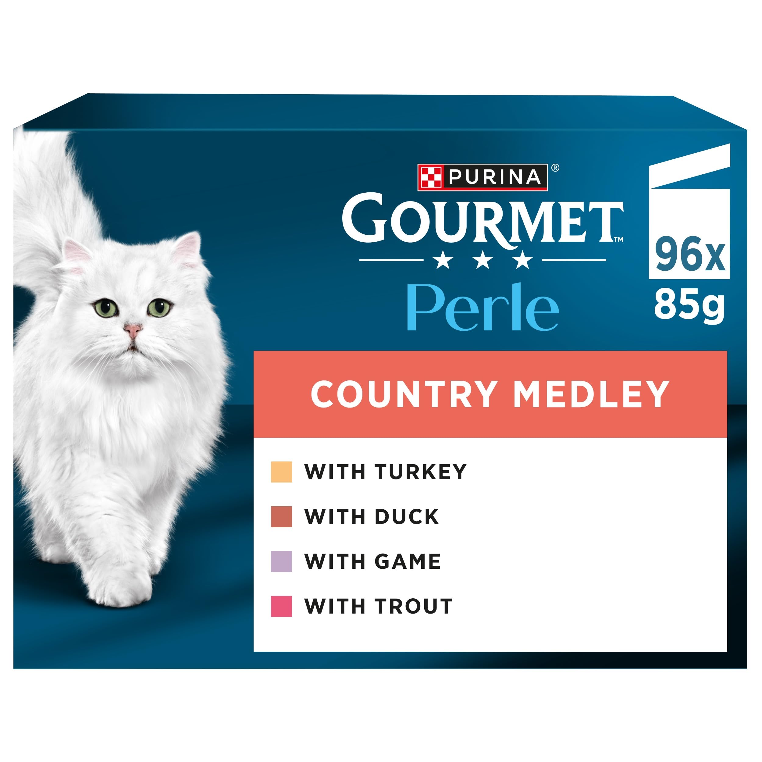 Gourmet Perle Pouches Mixed Mega Pack 96 X 85G - Country Medley In Jelly