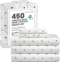 Vista 23 de LANE LINEN - Sábanas tamaño Queen, 450 hilos, 100% algodón, refrescantes, transpirables, con bolsillo profundo, 4 piezas, color negro