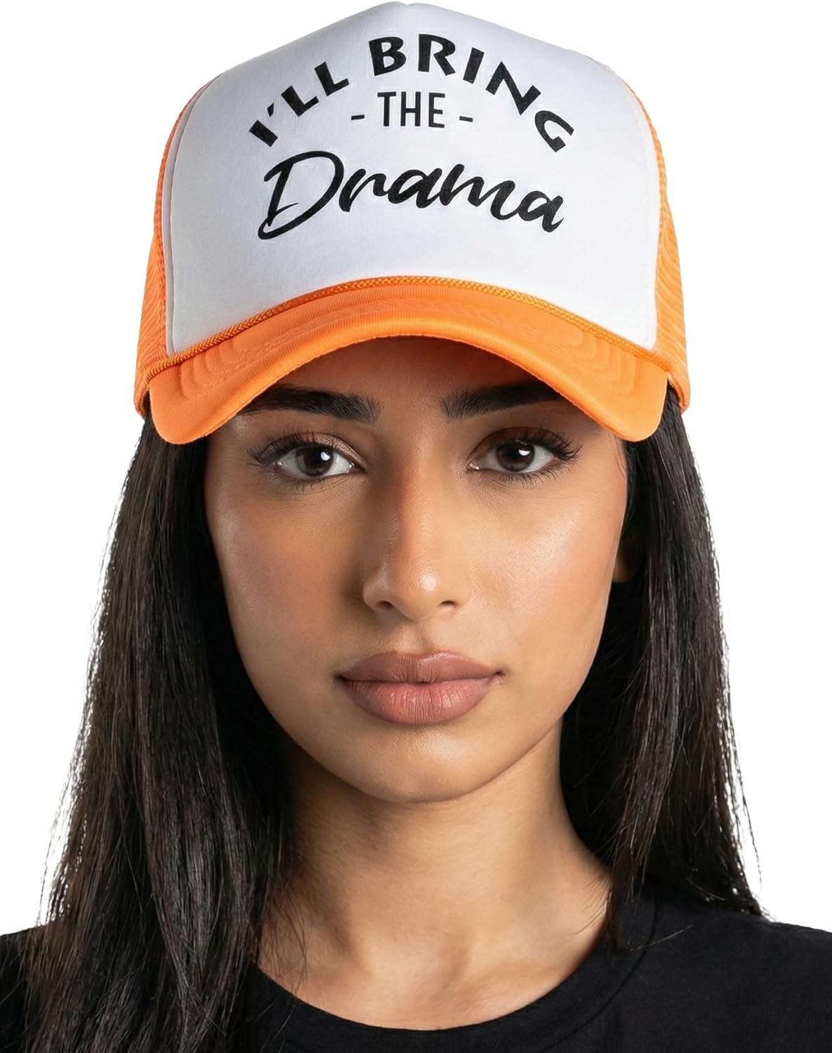 Funky Junque Women's Funny Trucker Hats: Adult Humor for Bachelorette, Girls Trips & Festivals - Mesh Hat - I'll Bring The's