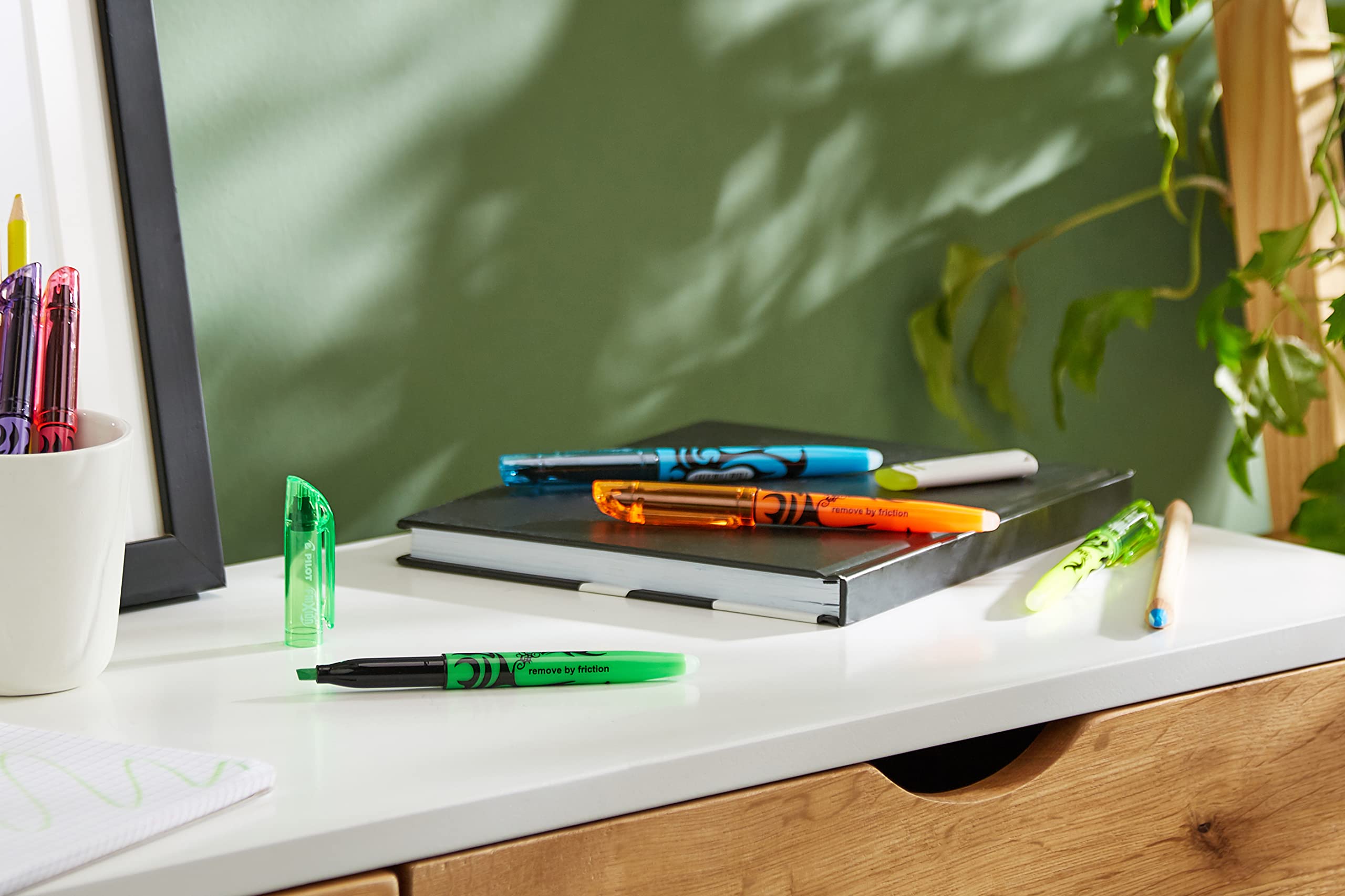 Lot De 12 Surligneurs Effaçables - 6 Couleurs Vives - Double Pointe Fine Et Large - Parfait Pour étudiants, Bureau, Prise De Notes