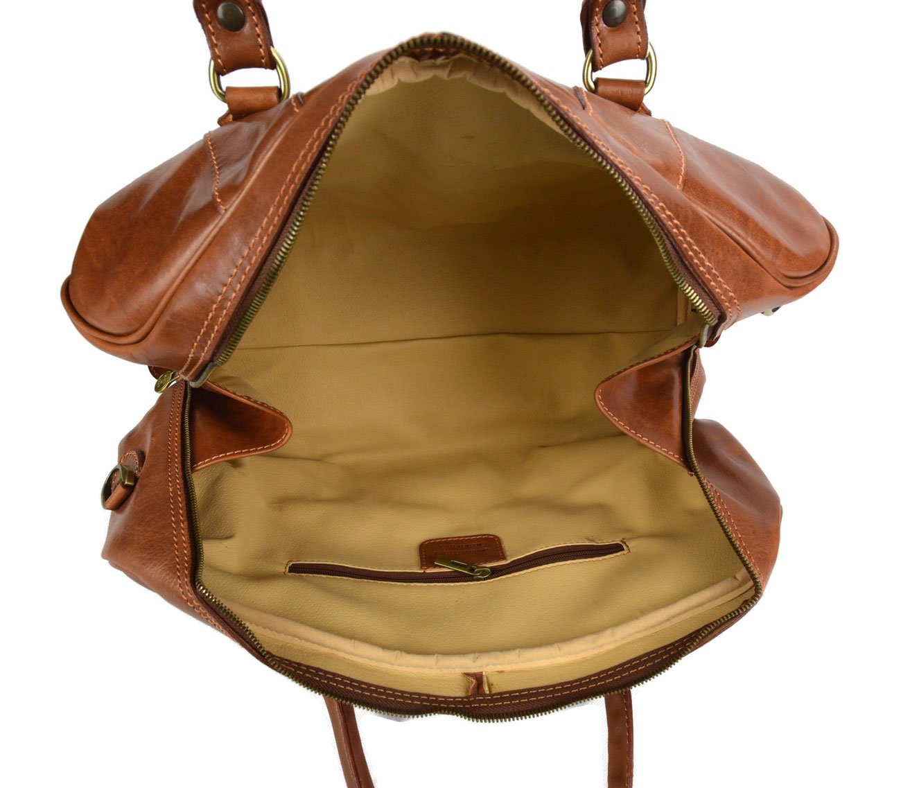 Bolso de viaje deportivo mujer hombre marron bolso de cuero con asas y correa de piel genuina bolso de mano de viaje bolso de espalda