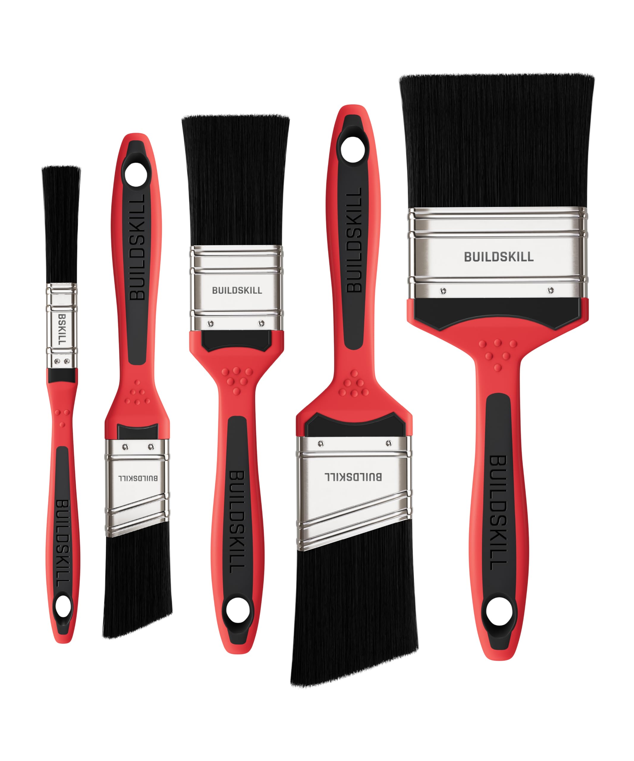 See full amazon price history chart for BUILDSKILL 5 Pcs Paint Brush for Wall | Size - 12mm, 38mm, 75mm Curved - 25mm, 50mm | TPR Handle | Synthetic Bristle for Water-Based & Solvent Paints | Wall Paint Brush Set for Professionals & DIY BUILDSKILL 5 Pcs Paint Brush for Wall | Size - 12mm, 38mm, 75mm Curved - 25mm, 50mm | TPR Handle | Synthetic Bristle for Water-Based & Solvent Paints | Wall Paint Brush Set for Professionals & DIY (B0D6MRSVVV) Amazon Price History, Amazon Price Tracker