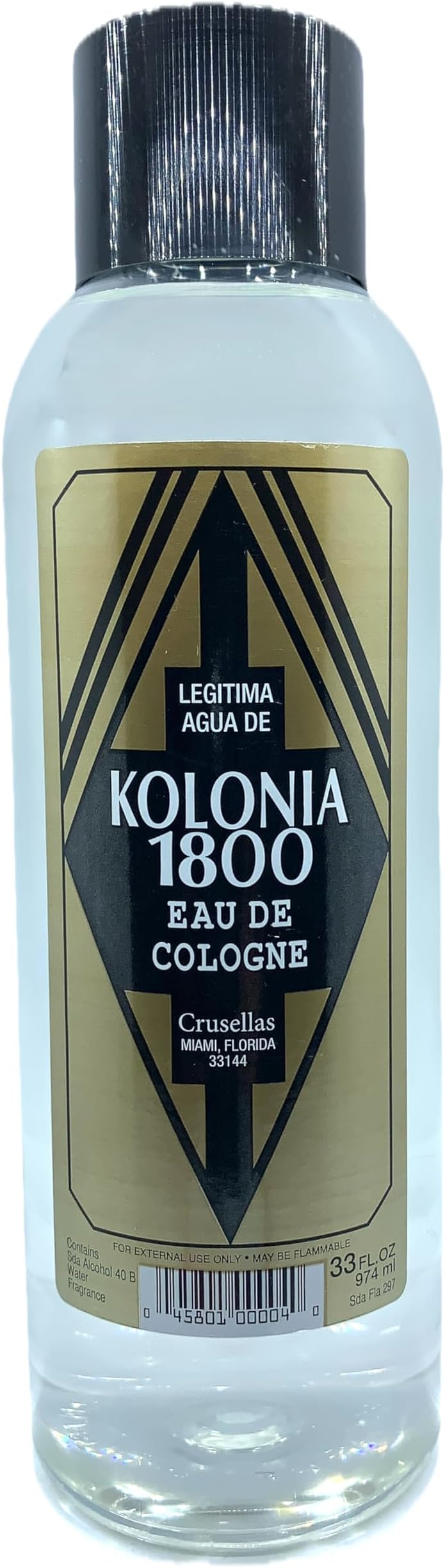 Legitima Agua de Kolonia 1800 Natural Splash Cologne 33 Fl. Oz.