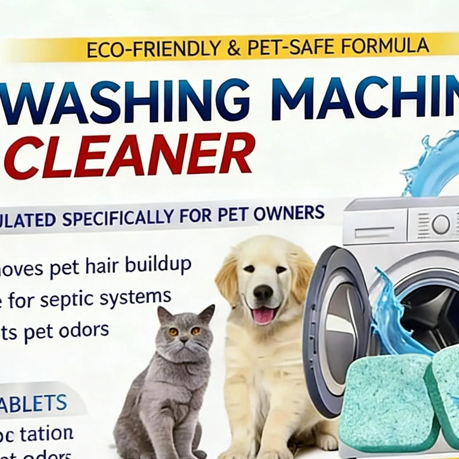 washing machine cleaner tablets Waschmaschinenreiniger for Haustierbesitzer