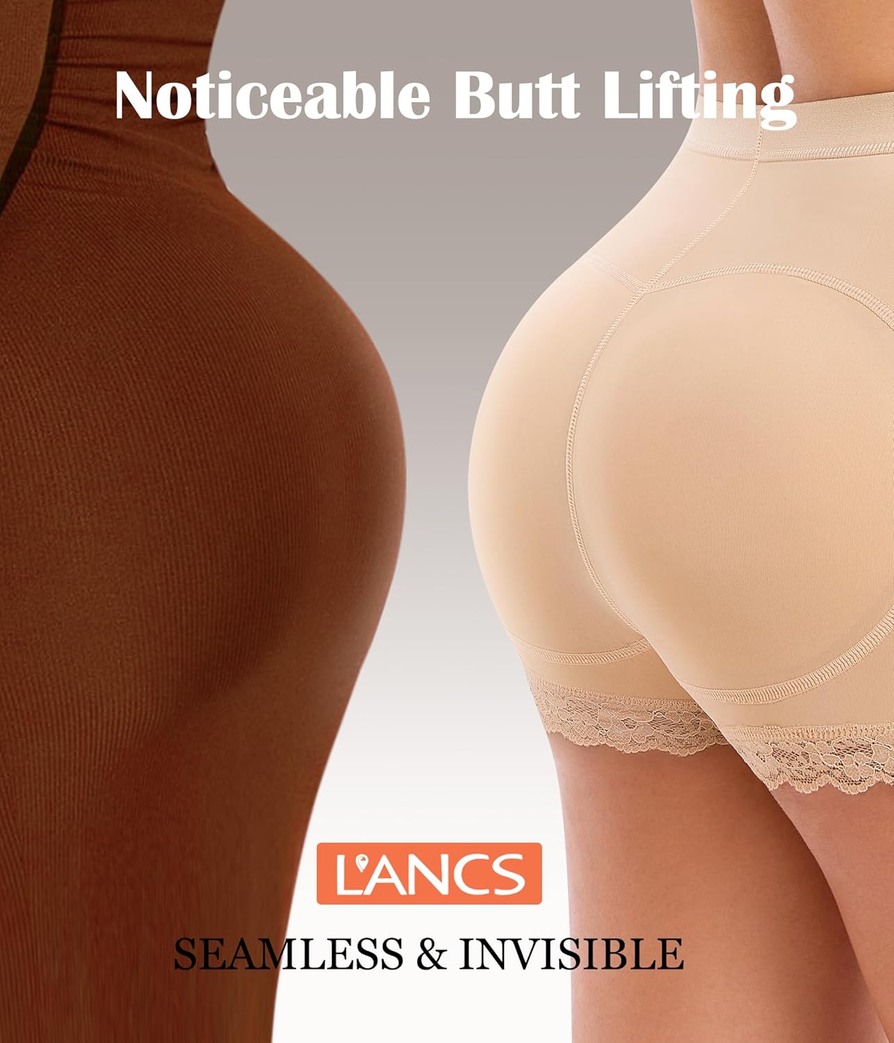 LANCS Women Butt Lifter Panties Padded Shapewear Hip Enhancer Pads Shorts Seamless Underwear Tummy Control Boyshorts - Image 6