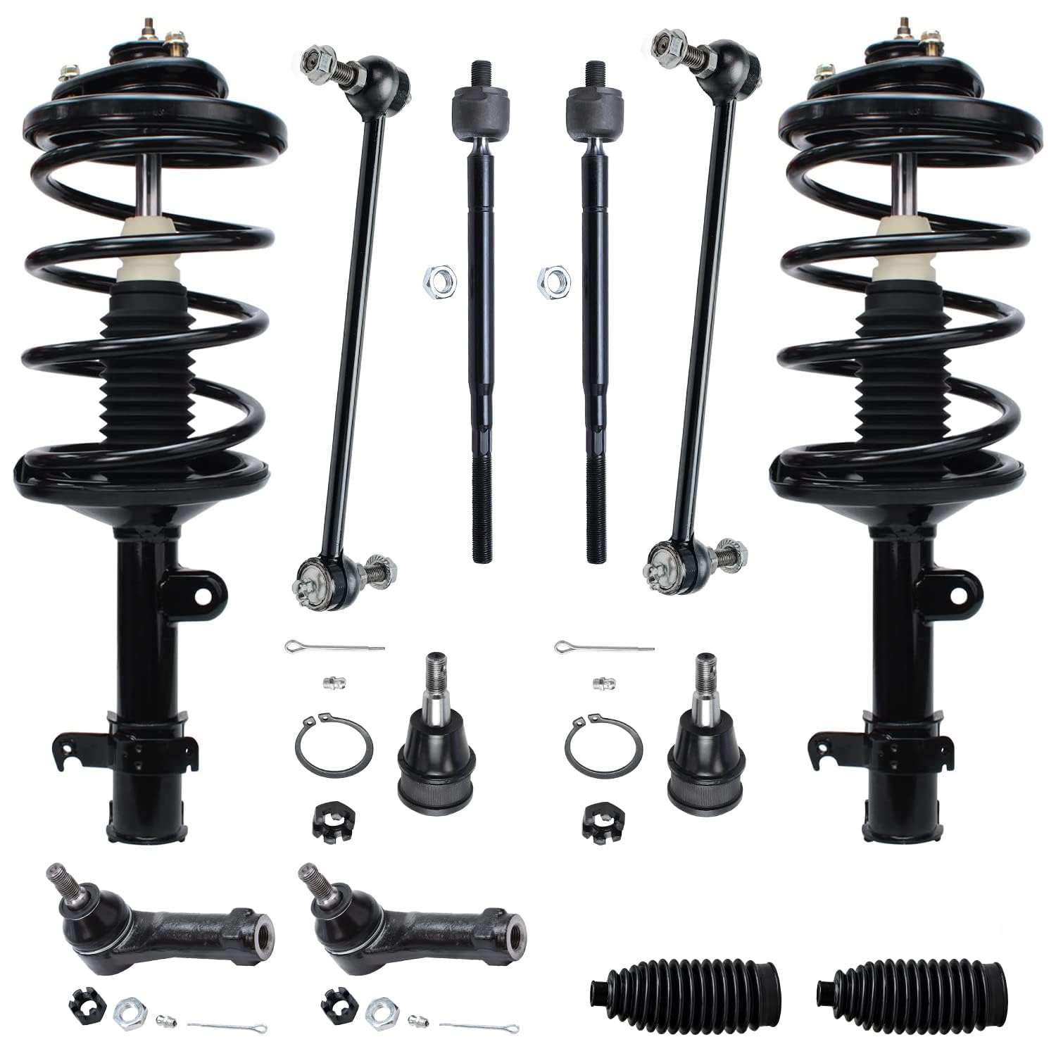 Detroit Axle - Front Strut w/Coil Spring Kit for 1999-2001 Honda Odyssey
