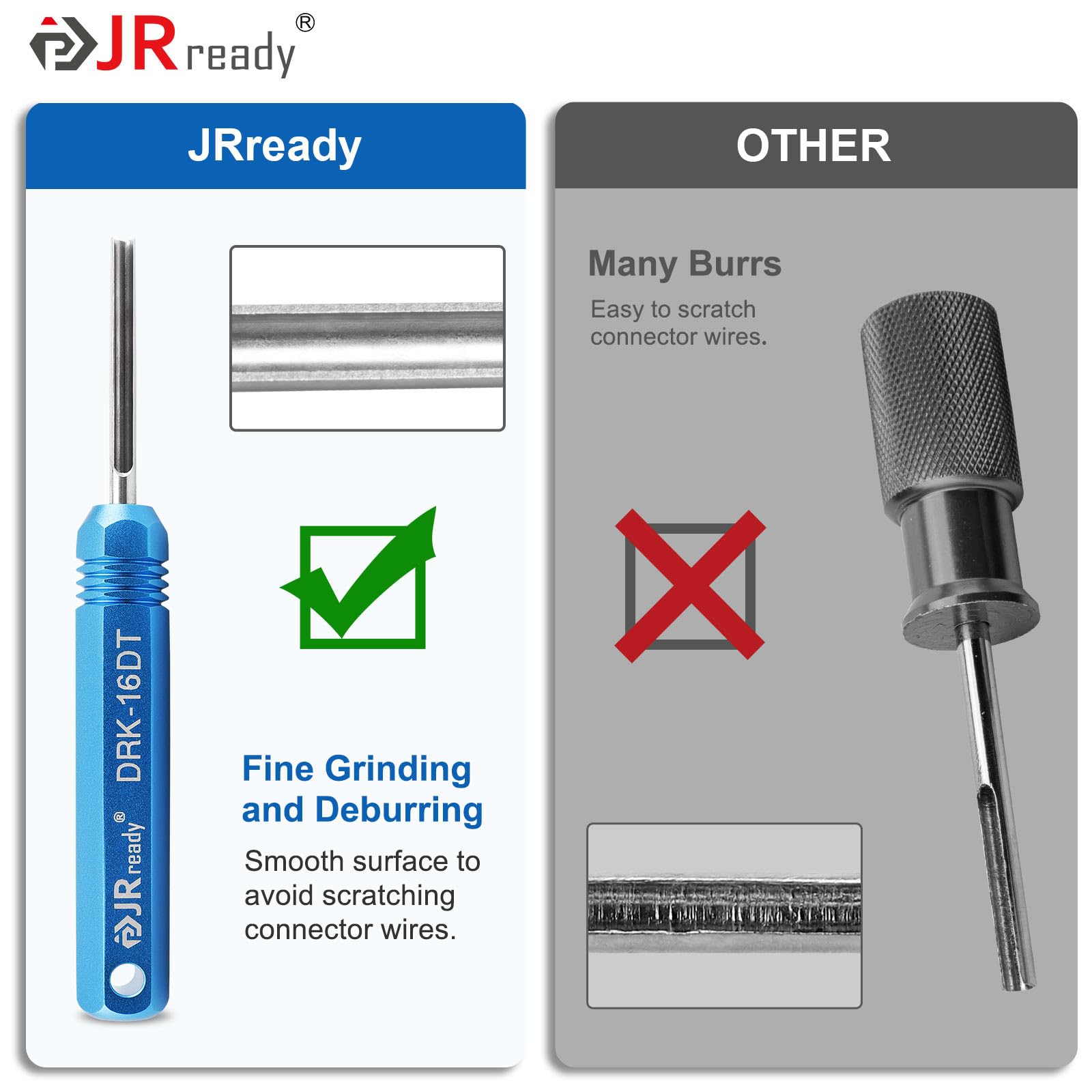 JRready ST5231-08 Juego de Herramientas para Deshilar Clavijas Deutsch Para 12# 16# 20# Contactos Sólidos y Estampados 10-22 AWG Herramienta de Desbloqueo Conector Automotriz Para Deutsch Series