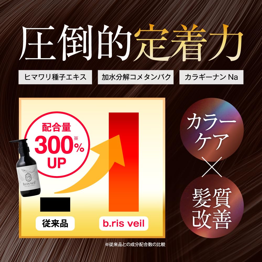 Amazon | 【 染めたての美しさをキープ 】b.ris veil ビーリスベール