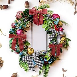 7Rainbows 30pcs Boutique 3.5 Burlap Ribbon Bows Craft Twist Tie Bows for Tying Up Packages Gift Wrapping Christmas Tree.