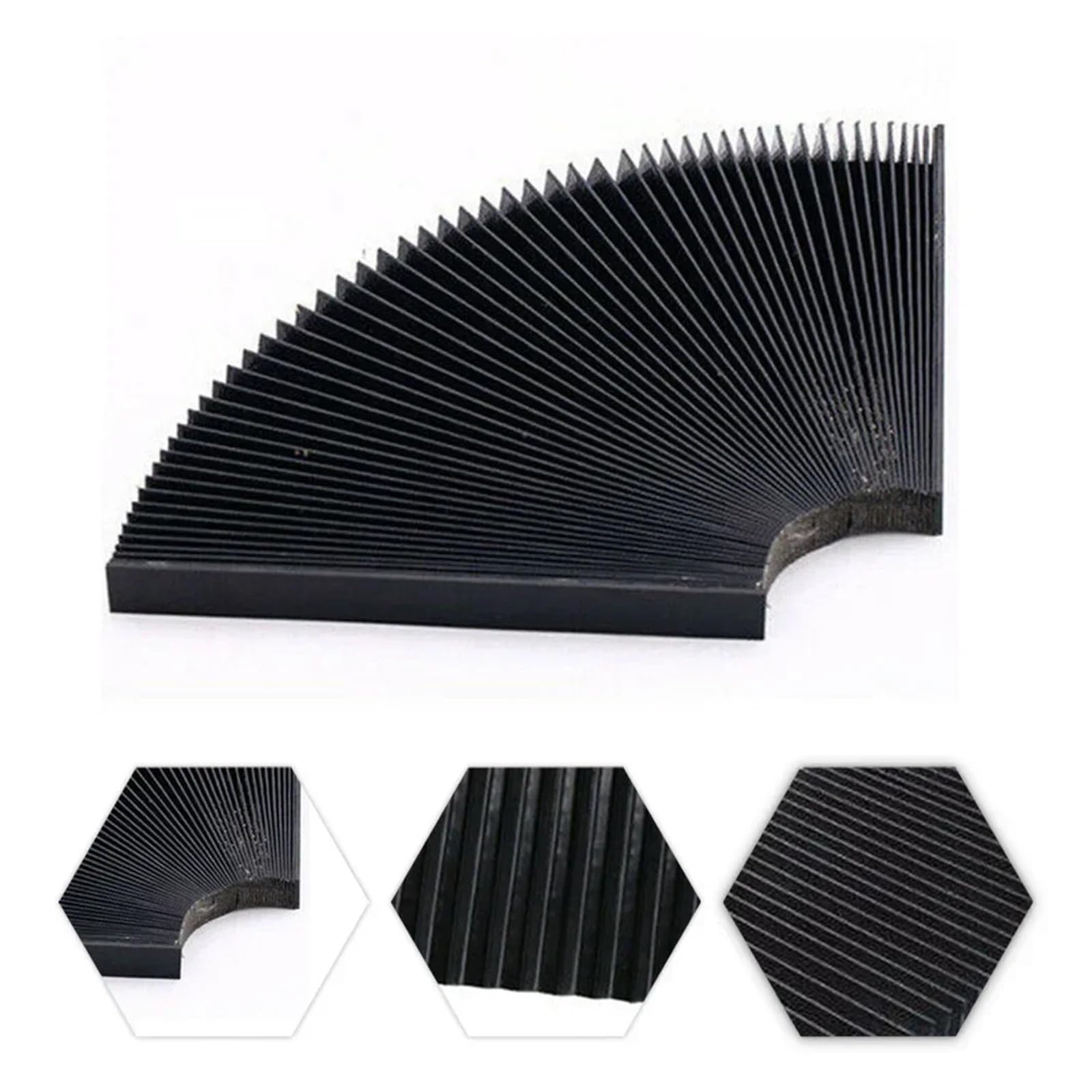 CNC-Maschinenschutz-Staubtuch CNC-Fräsmaschine Flexibles Schutzstaubtuch Dreifach-Schutztuch Schutz-Flaches Akkordeon-Balg-Abdeckungswerkzeug(190mm)