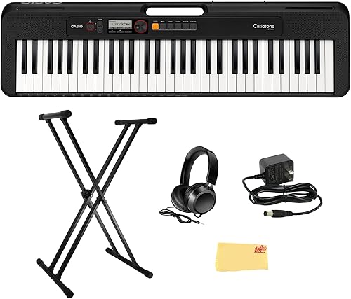 Miniatura 8 de Casio Casiotone CT-S200 - Teclado portátil de 61 teclas para principiantes 400 tonos, 77 ritmos, pantalla LCD, modo de música de baile, USB-MIDI