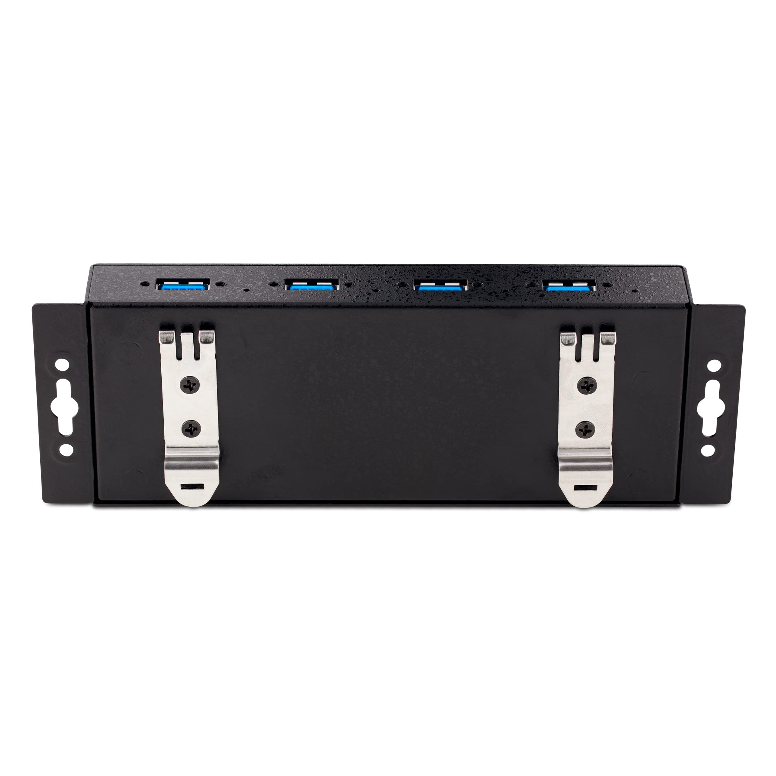 StarTech Hub Industriel USB 3.0 4 Ports 5Gbps, ESD (5G4AINDNP-USB-A-HUB) | Robuste, Montage rail DIN mur bureau, Ports verrouillables, Extension USB, Dock