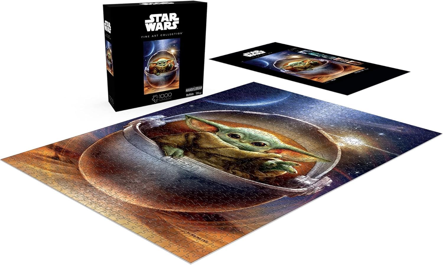 Buffalo Games - Star Wars Fine Art Collection – Enfant Galactique – Puzzle de 1000 pièces pour Adultes – Puzzle Stimulant Parfait pour Les soirées de Jeu – Taille finie 68 x 50 cm