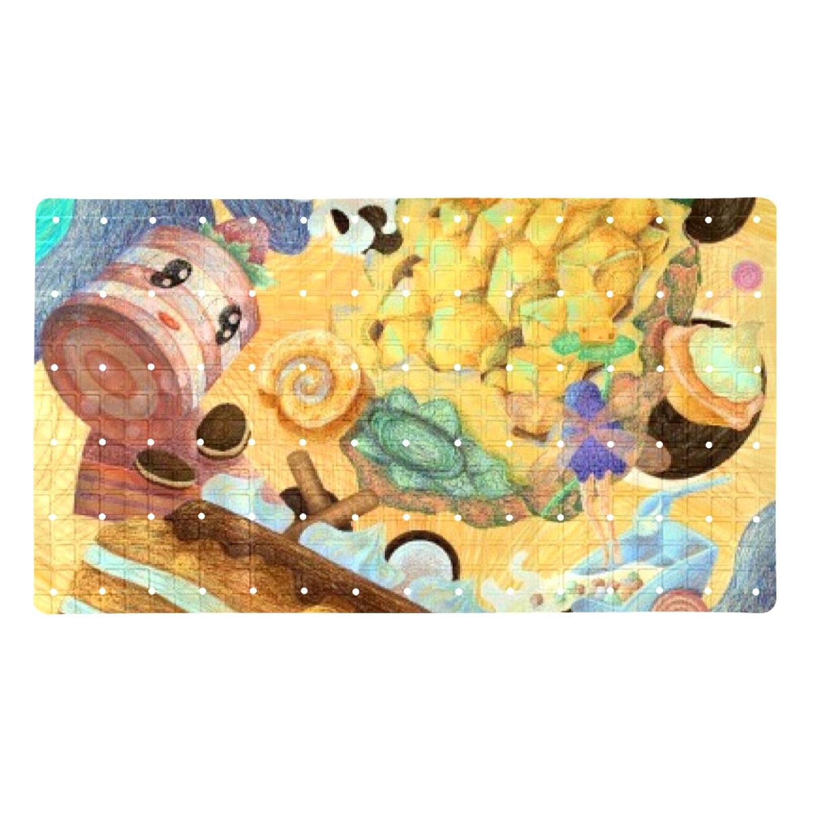 Tapis de bain antidérapant aux motifs de fruits pour le bain des enfants
