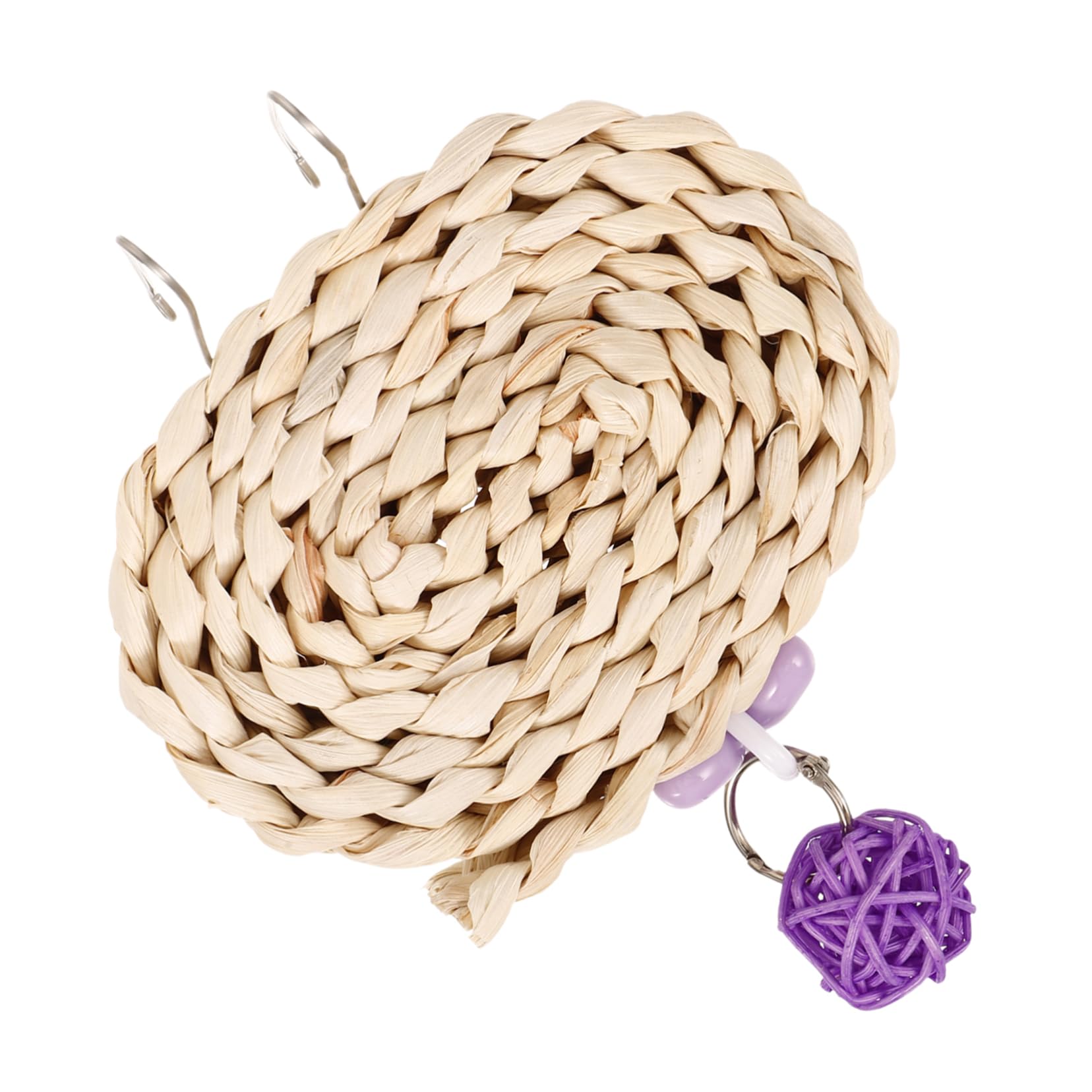 BESPORTBLE 5pièces Jouet à Mâcher Suspendu pour Perroquets Accessoire De Cage pour Oiseaux Jouet De Déchiquetage Et Divertissement pour Oiseaux pour Entraînement Broyage Dents
