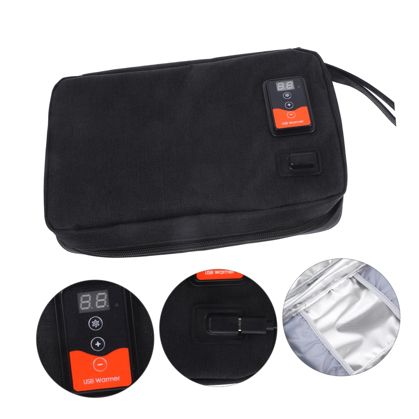 Calentador de Toallitas Húmedas USB Portátil para Ñiño Negro