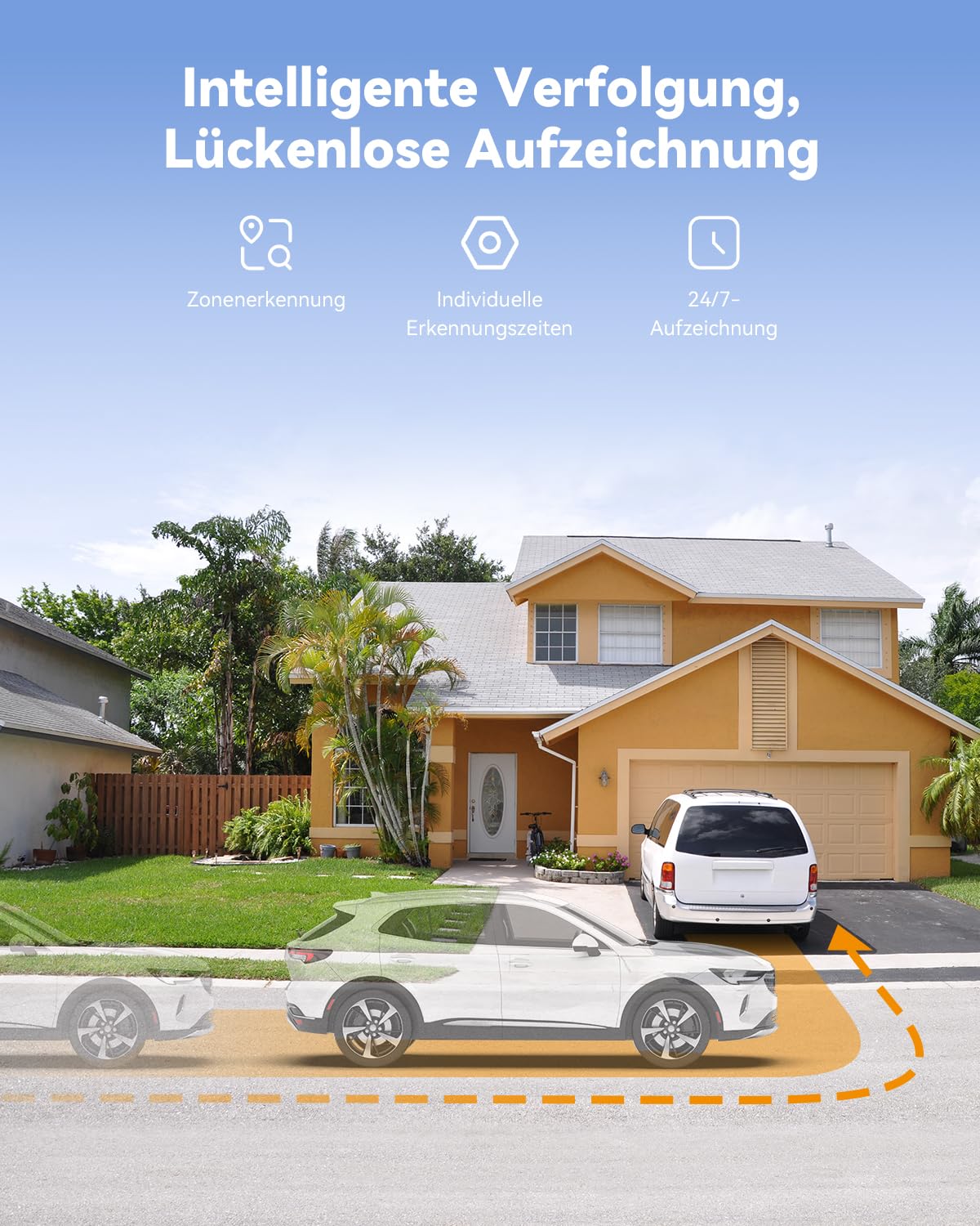 Imou 4K 8MP PoE Überwachungskamera Aussen, KI-Personen/Fahrzeugerkennung, Farb-Nachtsicht, 360° PTZ WLAN Überwachungskamera Außen, Smart Tracking, 2-Wege-Audio, Sirene, IP66 Privatmodus 512GB Lagerung