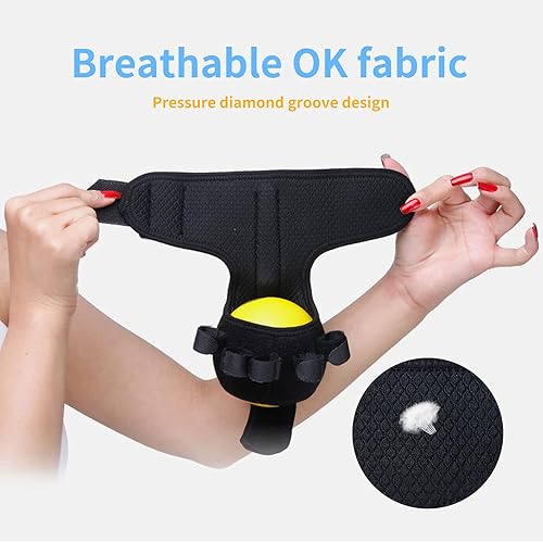 Miniatura 3 de Férula de bola antiespasticidad, dedo de mano para trazo de mano, hemiplejia, recuperación de dedos, espasmo, distonía, hemiplejia, entrenamiento de