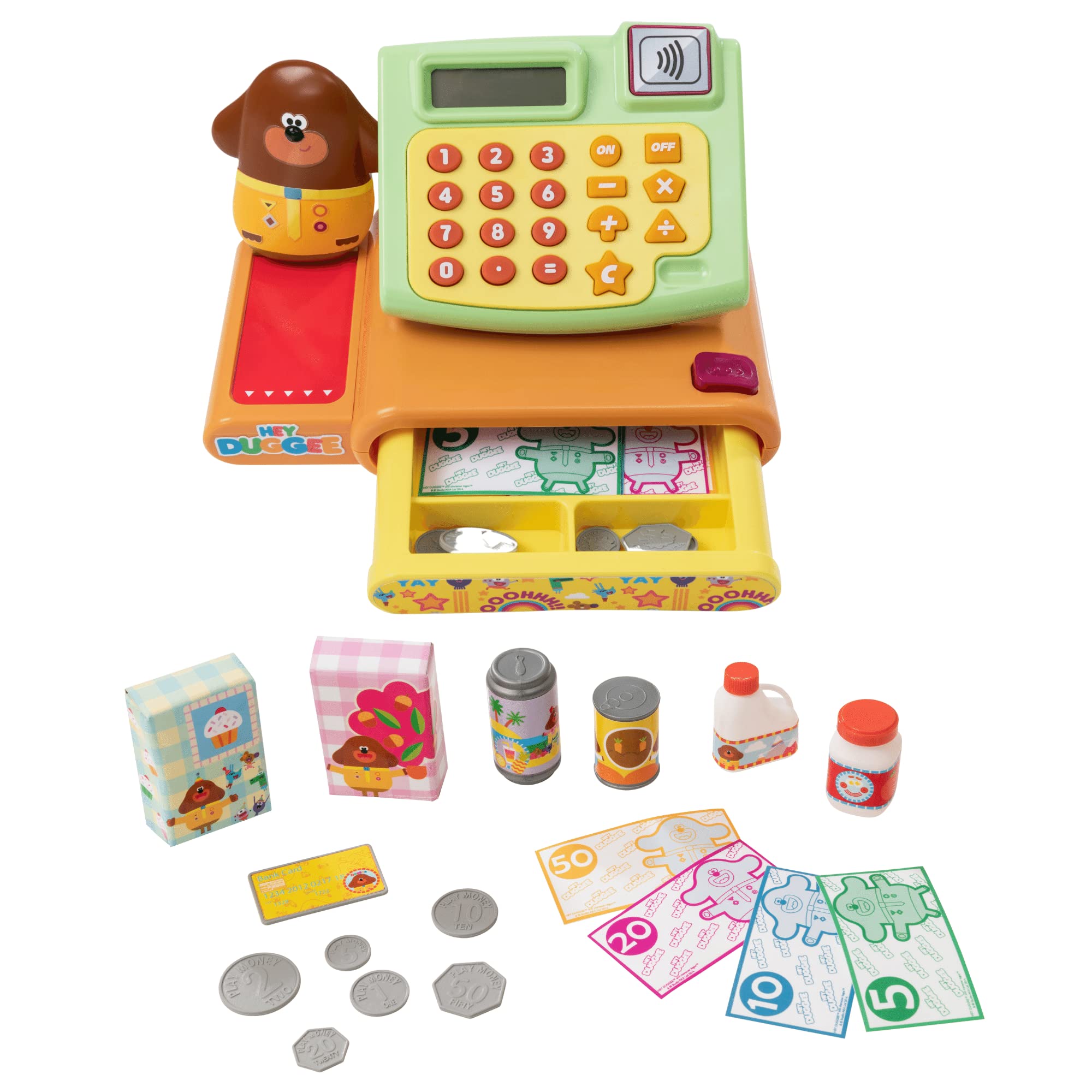 Hey Duggee Registratore di Cassa | Negozio Giochi di Ruolo con Accessori e Denaro | età 3+
