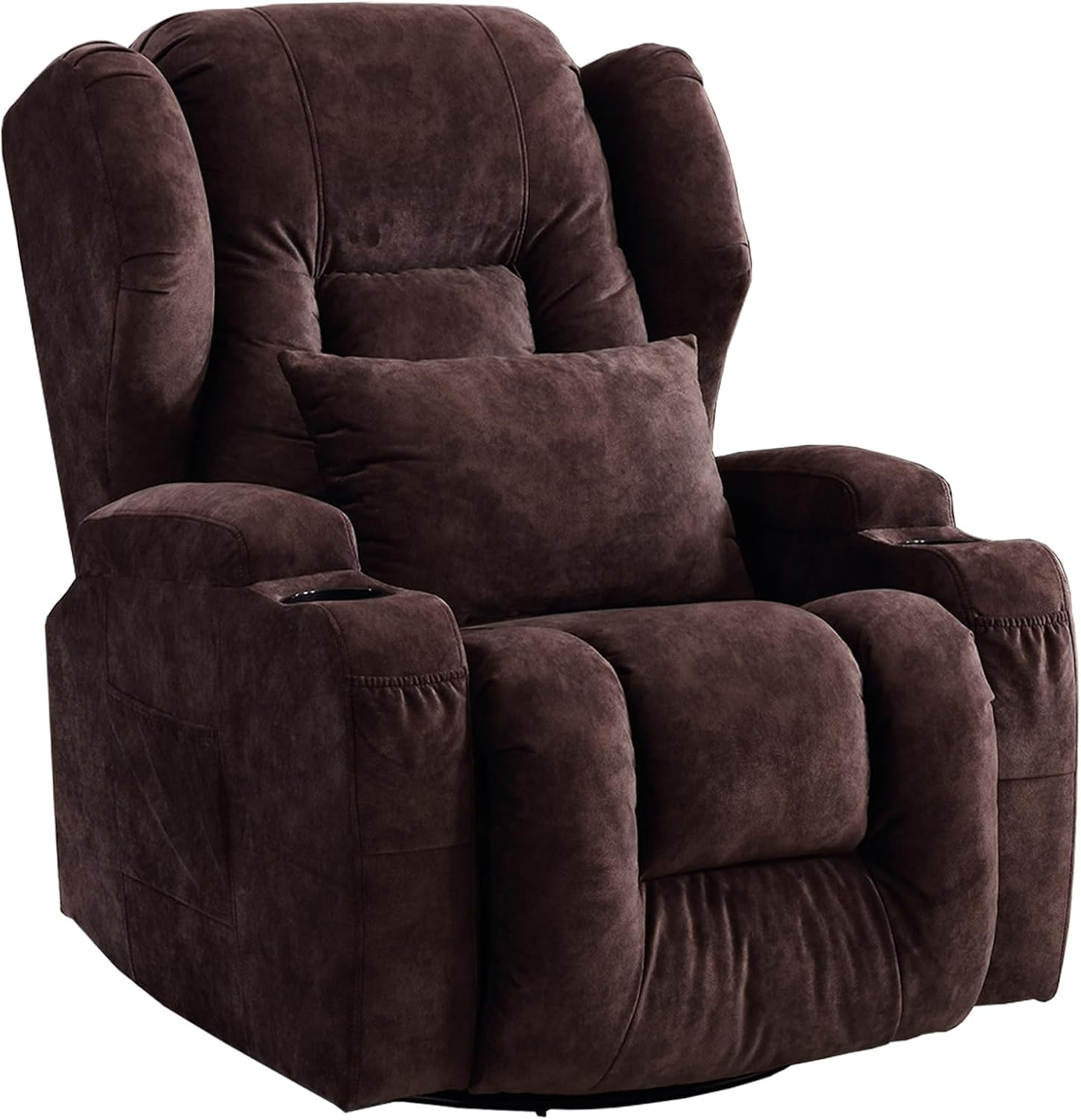 IPKIG Manual Recliner Chair for Adult Swivel Rocker