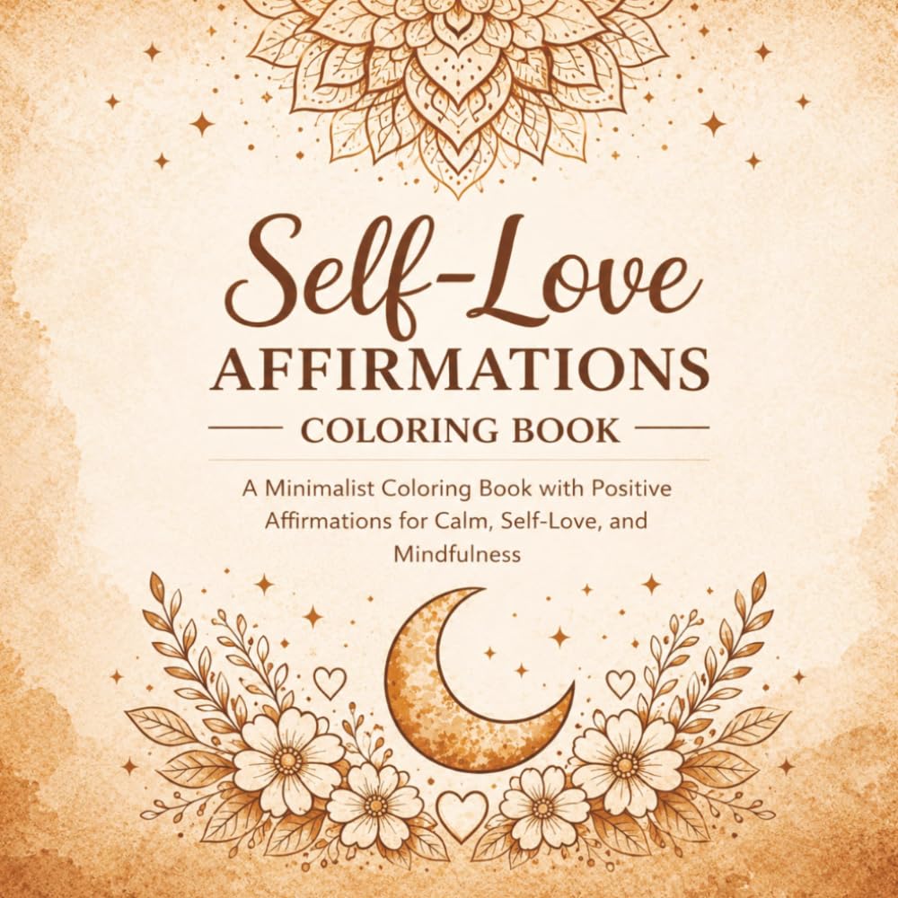 Self-Love Affirmations Coloring Book: A Mindful Adult Coloring Book with Positive Affirmations, Self Love Quotes, Relaxing Designs, Stress Relief, Mindfulness, and Self Care