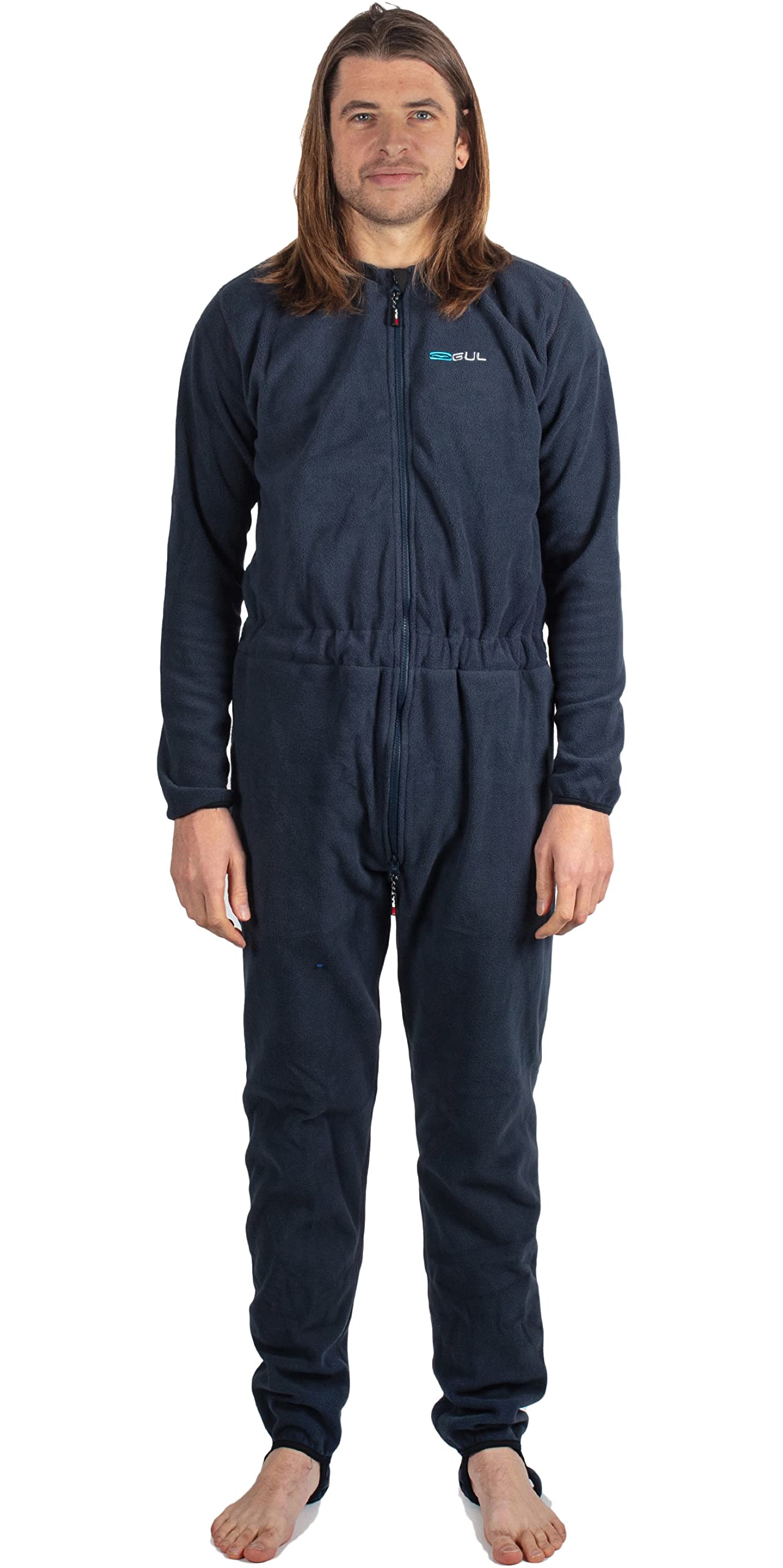 Gul Dartmouth Eclip - Tuta asciutta da uomo con zip e sotto pile, colore nero, 3 strati, impermeabile, resistente agli spruzzi
