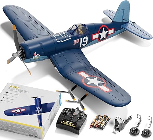 4 Channel RC Plane F4U Corsair 500mm Remote Control Airplane - Star Wars Gifts For Brother