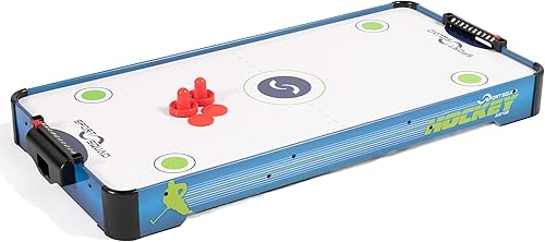 Sport Squad HX40 40 inch Table Top Air Hockey Table for Kids and Adults - Electric Motor Fan - Includes 2 Pushers and 2 Air Hockey Pucks - Great for