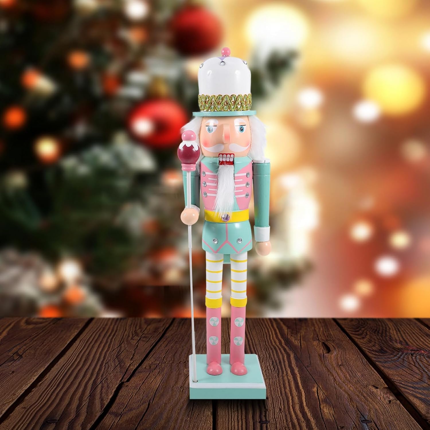 ABOOFAN Christmas Nutcracker Decoration Nutcracker Soldier Ornament for Holiday Decor Design Charming Festive Figure for Xmas Celebrations