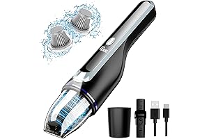 Portable Wet Dry Vacuum - Handheld Cordless Car Vacuum with 14000Pa Suction