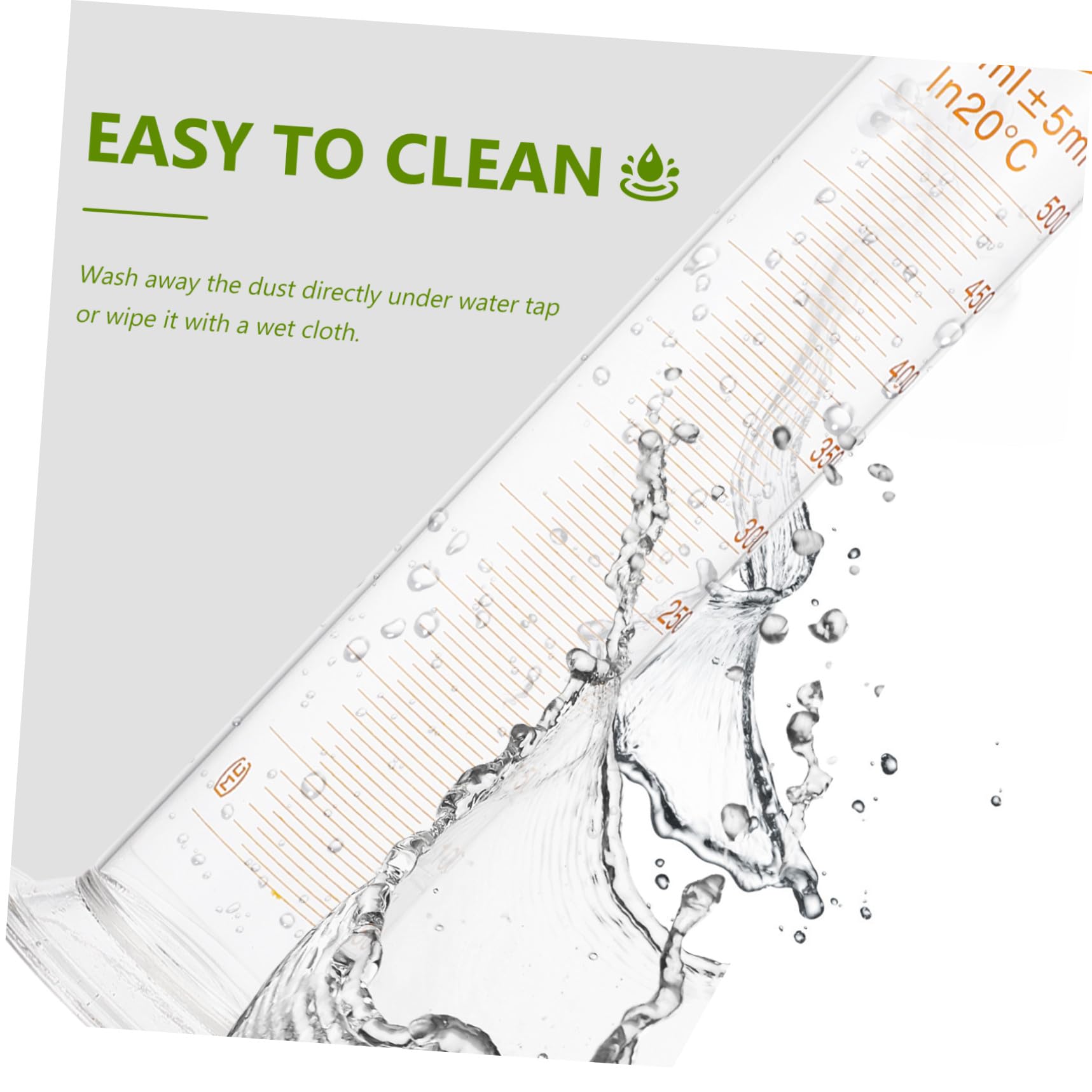 Hochborosilikat Messzylinder aus Glas 500ml für Chemie