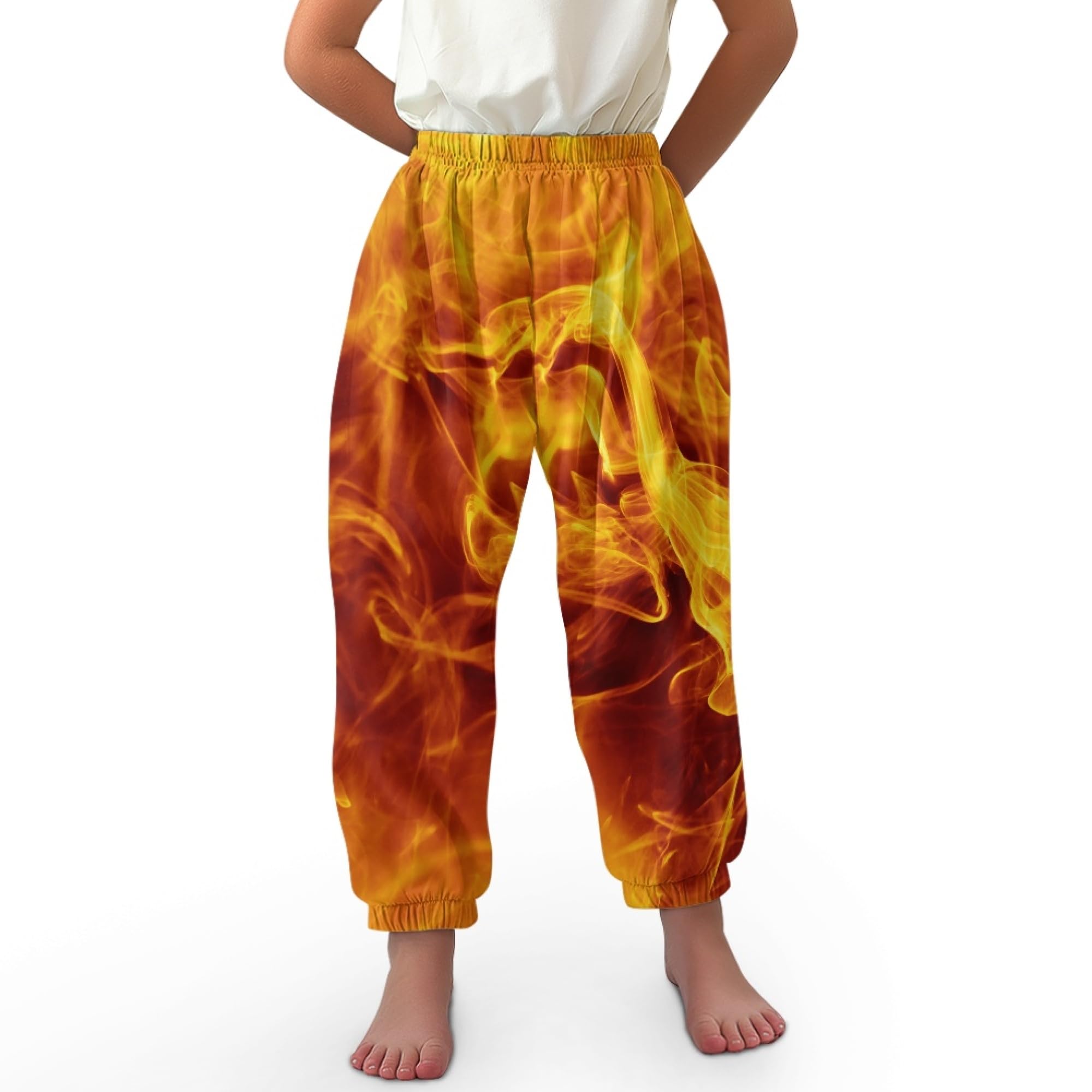Unisex Little Kids Yoga Trousers Bohemian Beach Pants Baggy Harem Activewear for Boys and Girls Age 3-10
