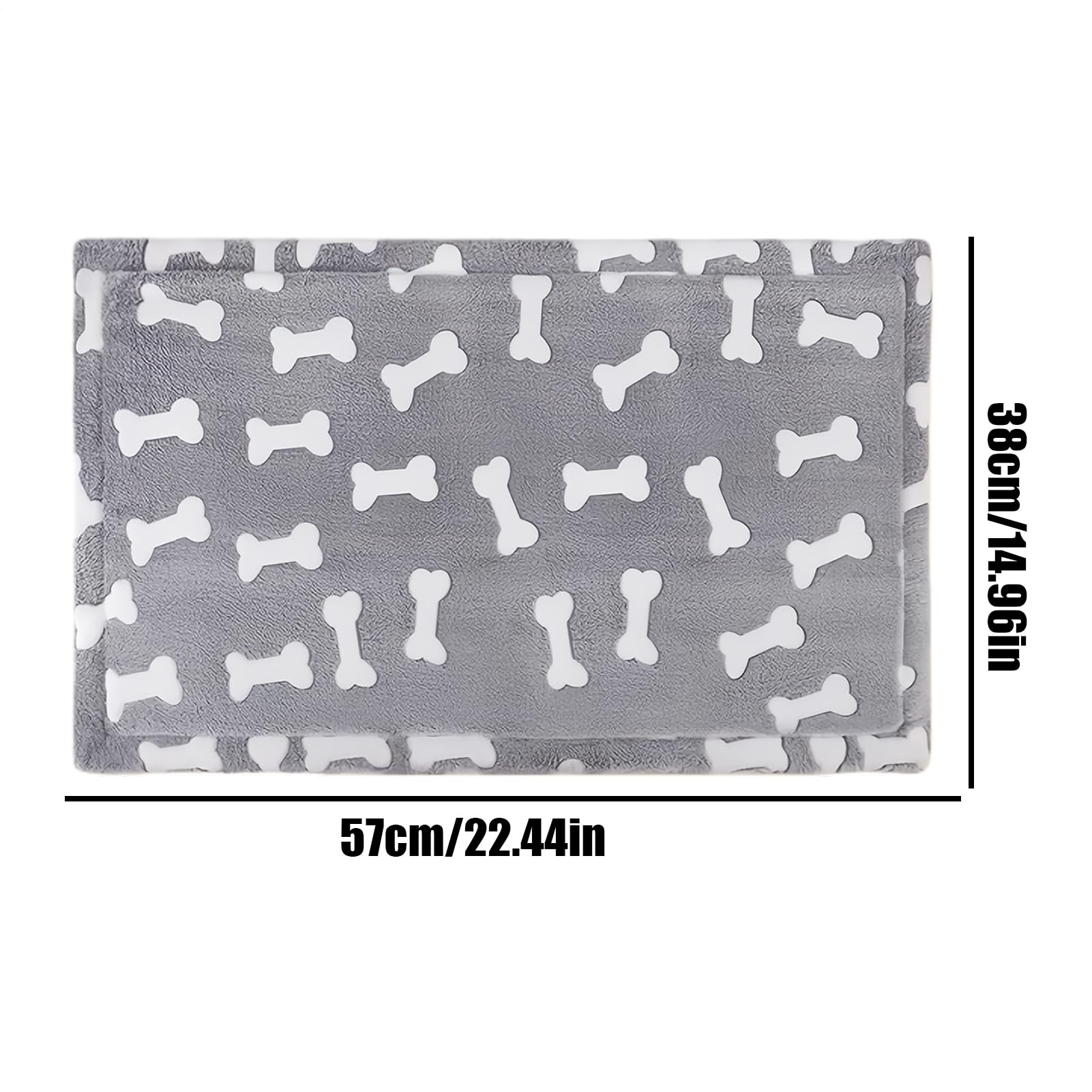 Tapis de lit pour Chien – Housse Lavable, Tapis pour Animaux en Mousse à mémoire de Forme, imperméable, Base antidérapante et Doublure Lavable Amovible | Confortable pour Le Sol pour Les Chiens de