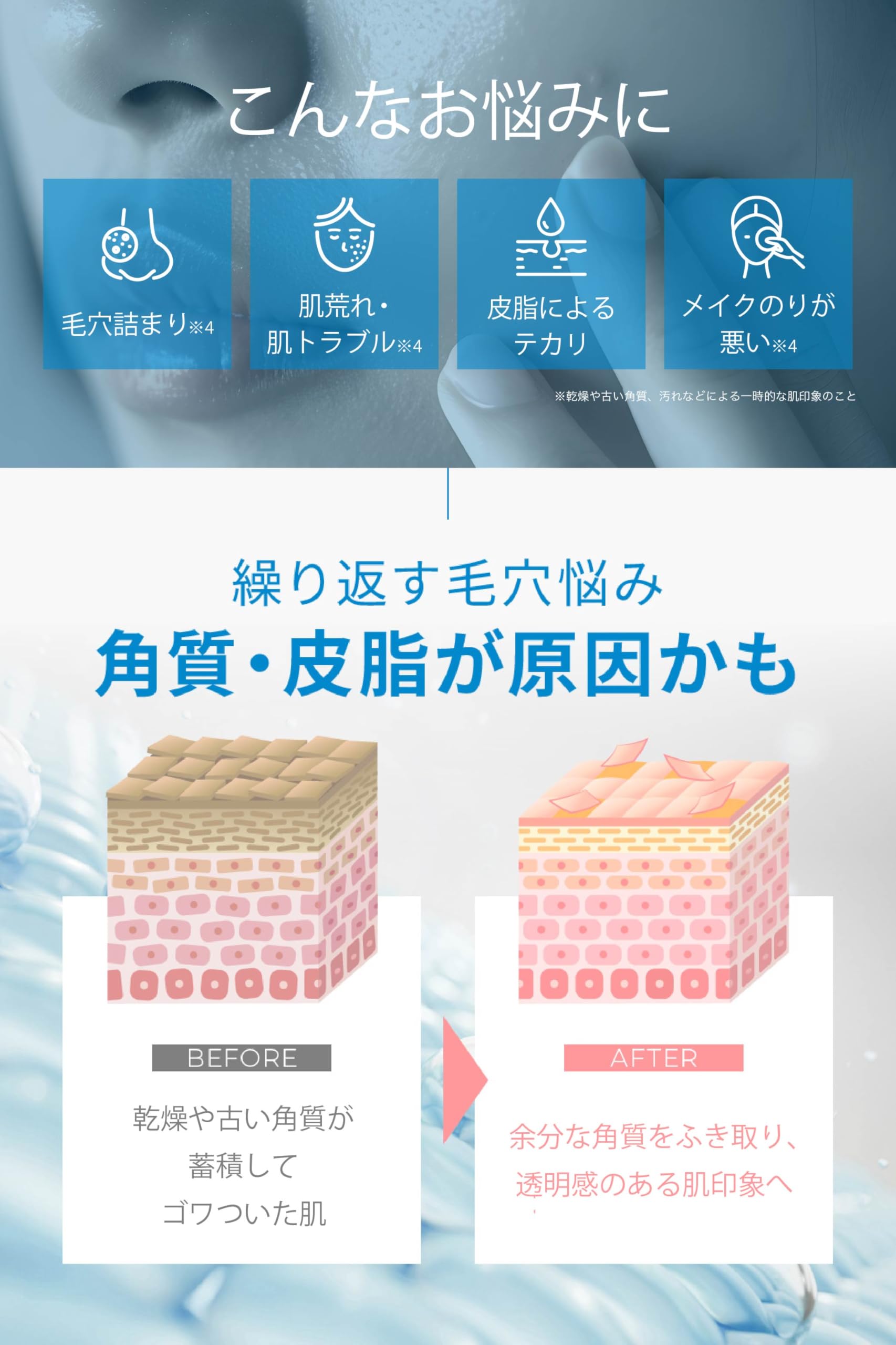 Amazon | LEPOREM A.C化粧水トナーパッド 60枚 アゼライン酸