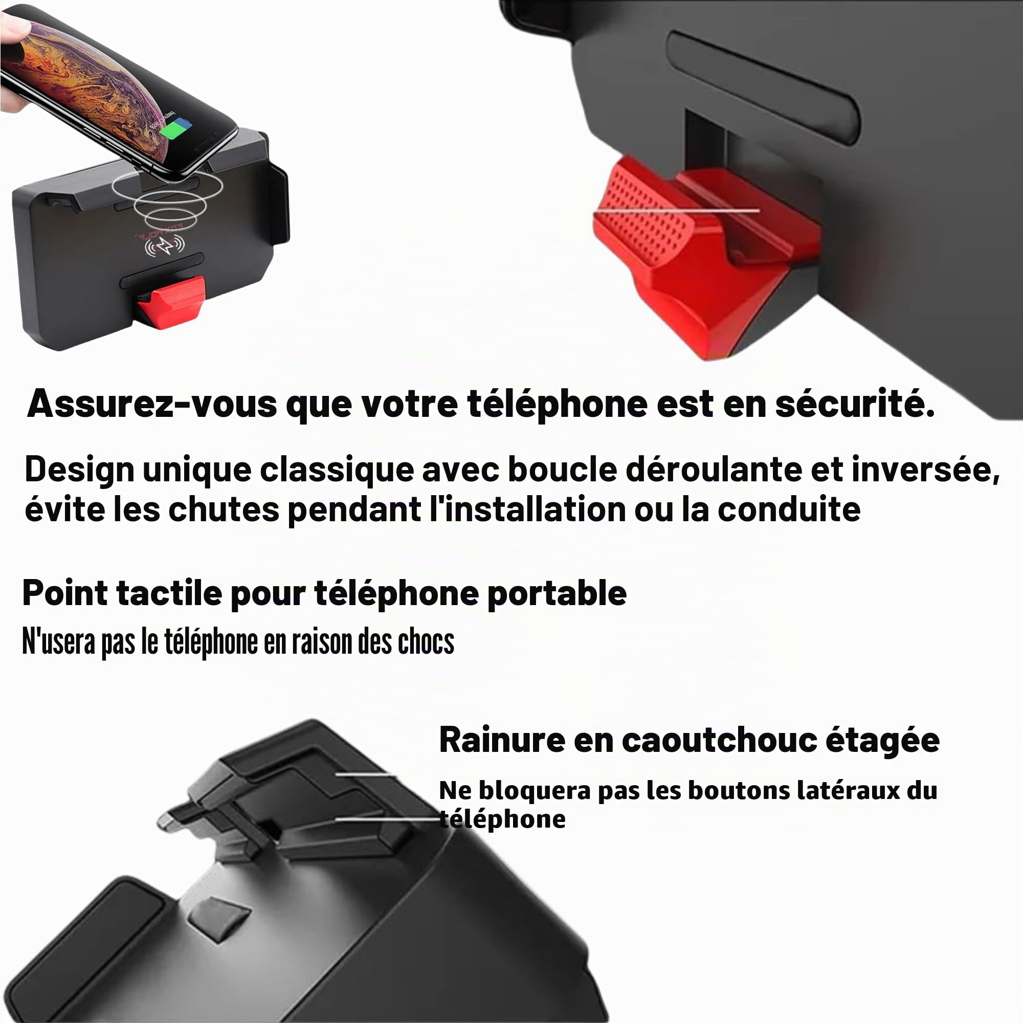 Support de navigation sans fil pour téléphone portable GPS moto BMW R1300GS R1200GS ADV R1250GS CRF1000L S1000XR F900R F900XR F850GS F800GS F750GS F700GS Accessoires de moto