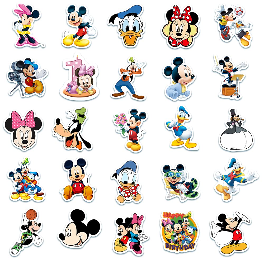 Lot De 50 Autocollants Vinyle – Personnages Kingdom Hearts – Imperméables Et Découpés | Pour Ordinateur, Skateboard, Scrapbooking | Idéal Fans