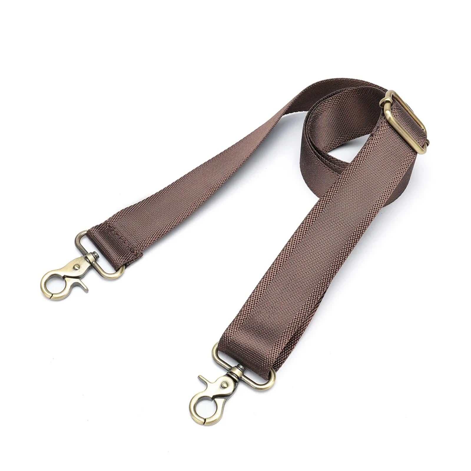 Yupliodsx Men's Coffee Canvas Bag Straps Leather Strap Nylon Handle Adjustable Fashion Bag With Shoulder Strap Canvas Strap For Shoulder Bags(Coffee)