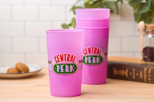 Miniatura 5 de Silver Buffalo Friends Central Perk Logo - Juego de 2 tazas que cambian de color, 20 onzas 14oz We Were On A Coffee Break