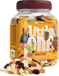 Little One Fruit Mix | 180 g | Ergänzungsfutter für Nagetiere und Zwergkaninchen | Mit getrockneten Früchten wie Banane, Ananas, Rosinen, Apfel, Kokosnuss, Papapya und mehr product image