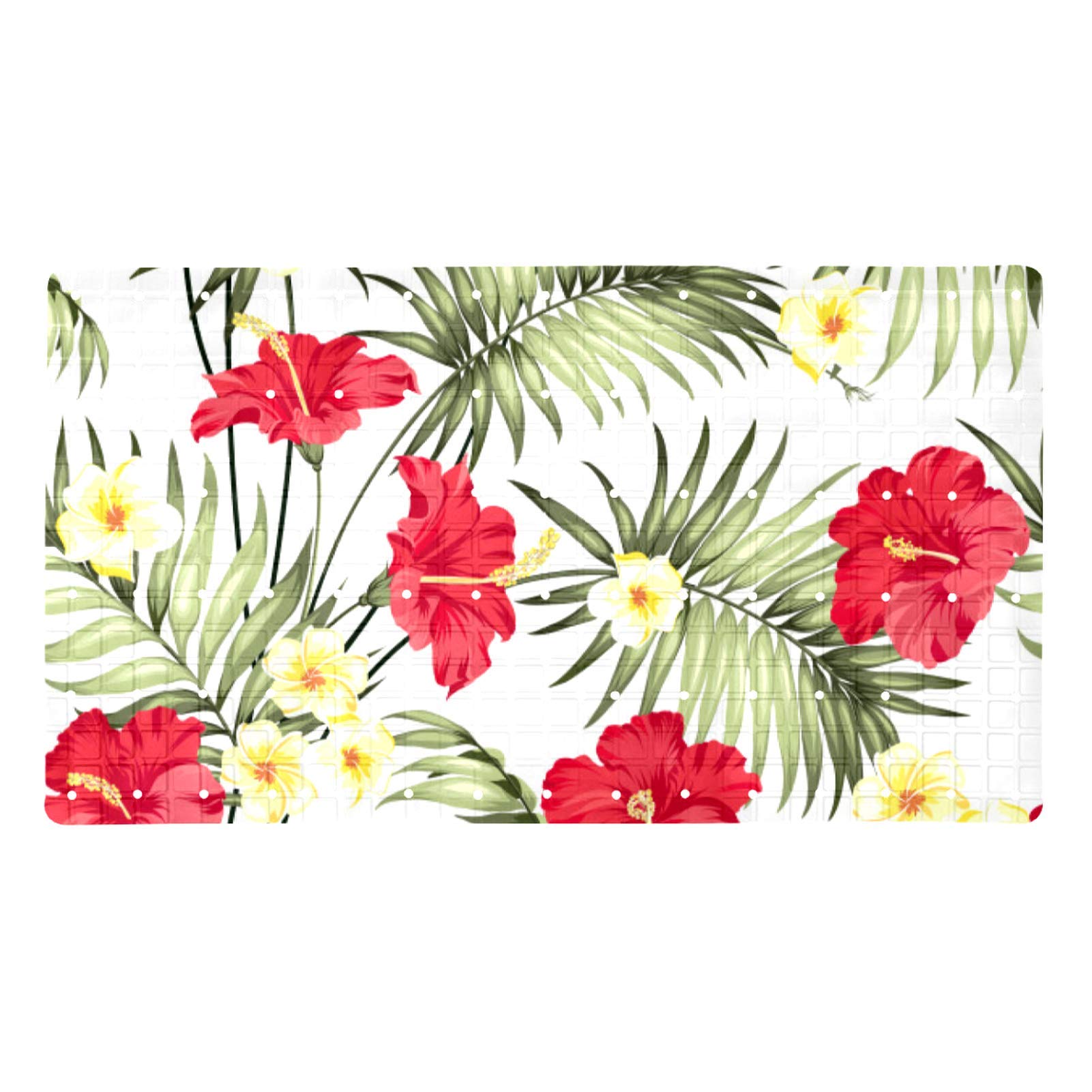 Tapis de bain antidérapant jungle 71x40 cm avec ventouses