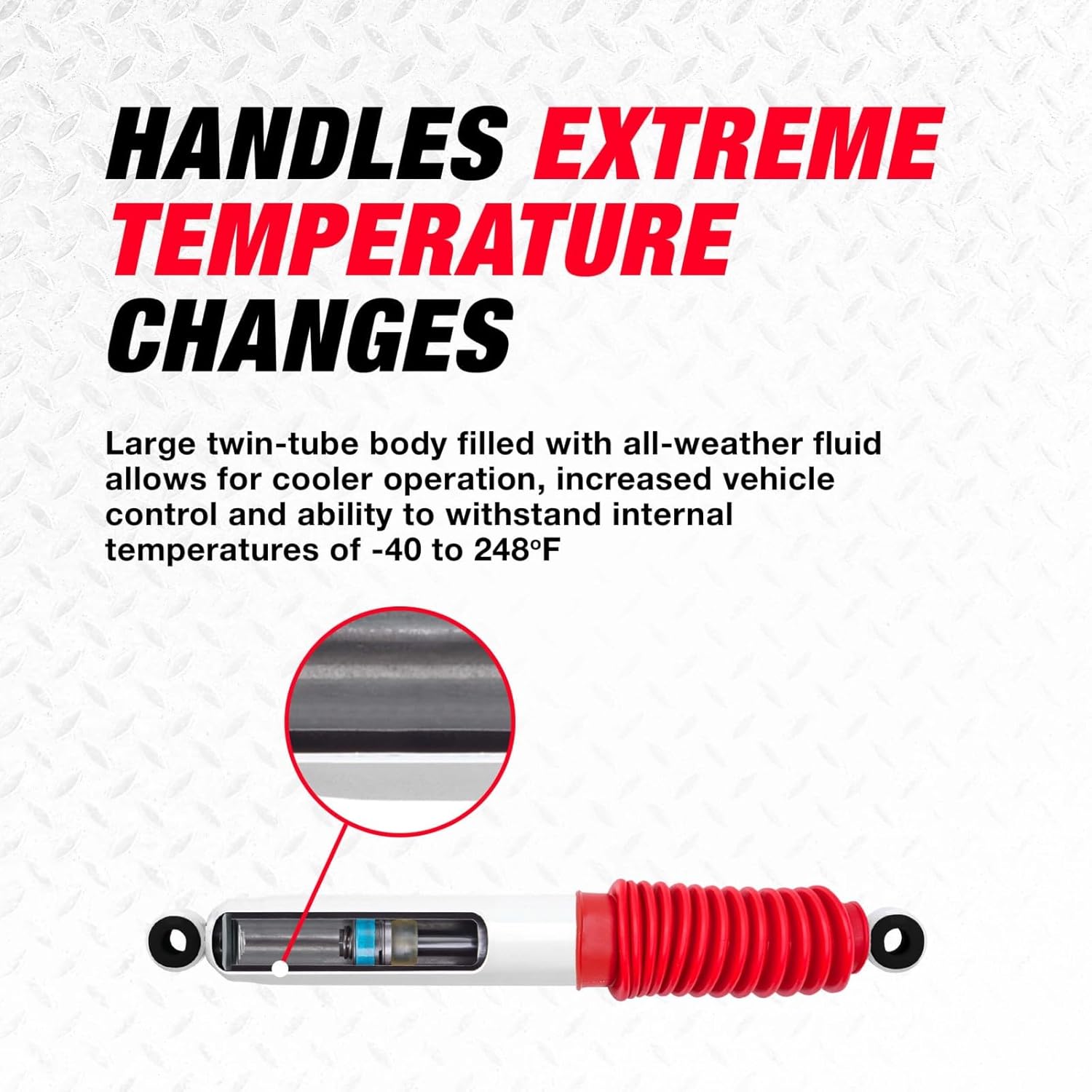 Rancho RS5000X Shocks Front Pair for 87-95 Jeep Wrangler 4WD w/0-2.5" lift YJ