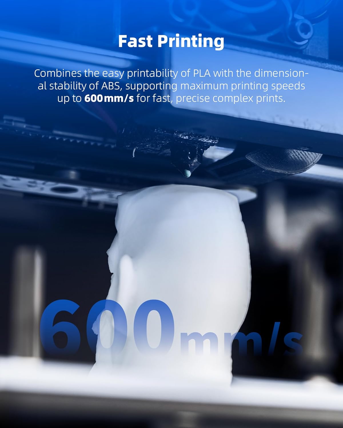 Inslogic PETG Pro Filament, High Speed PETG 3D Printer Filament 1.75mm ±0.02mm, Reusable 3D Printing Filament Spool, Compatible with SUNLU, Bambu Lab Filament Refill, 1KG (White) - Image 7