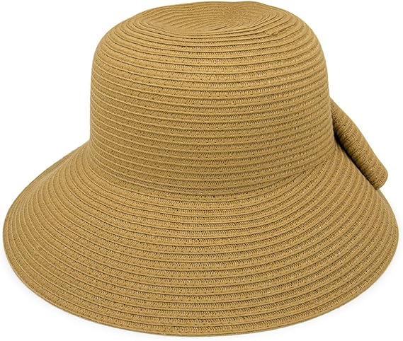 Amazon 洗えてたためるbraidリボンuvスリットハット M便 9 8 1 M茶 ハット 通販