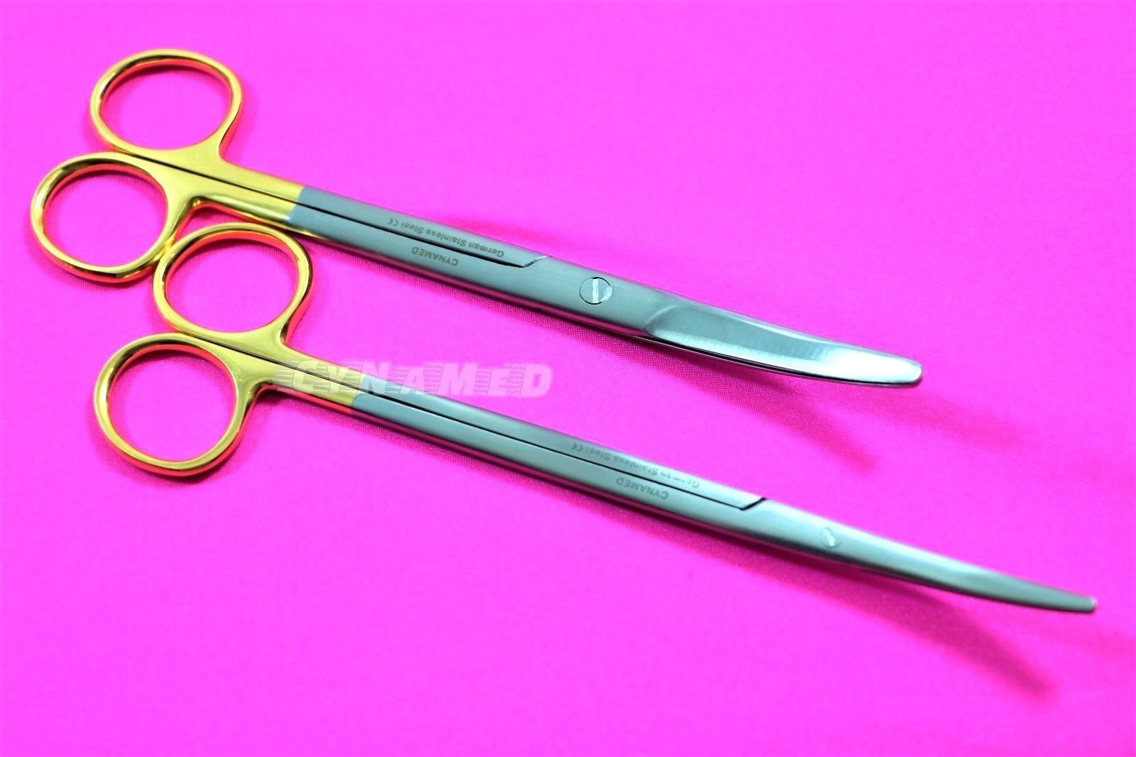 PREMIUM GERMAN 2 EA Operating Mayo plus METZENBAUM Scissors CURVED 6.75 inch CYNAMED