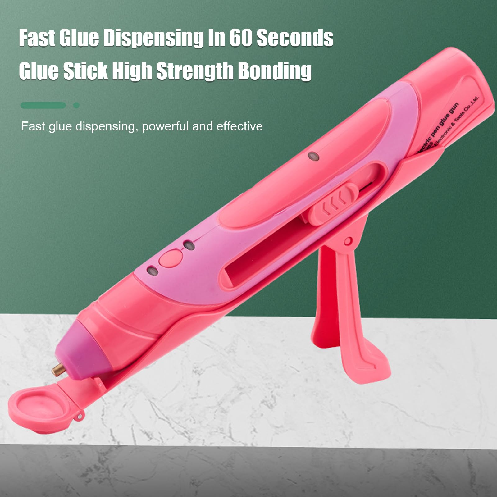 Pistola Per Colla A Forma Di Penna Senza Fili, Mini Pistola Per Colla A Caldo Da 1500 Mah Per Lavori Creativi, Tempo Di Ricarica: 1 Ora, Tempo Di Esecuzione: 20-30 Minuti, Con Supporto, Per