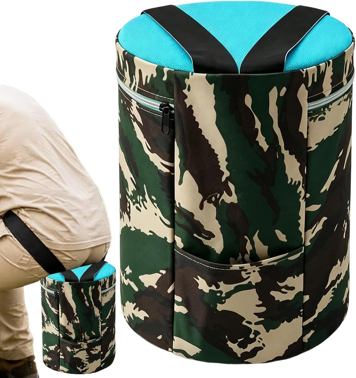 Wearable Garden Stool, Portable Outdoor, Features Cushioned Seat, Chair