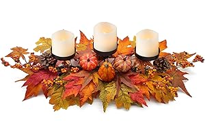Thanksgiving Centerpiece Fall Table Decorations: Warm Your Home with Rustic Autumn Decor
