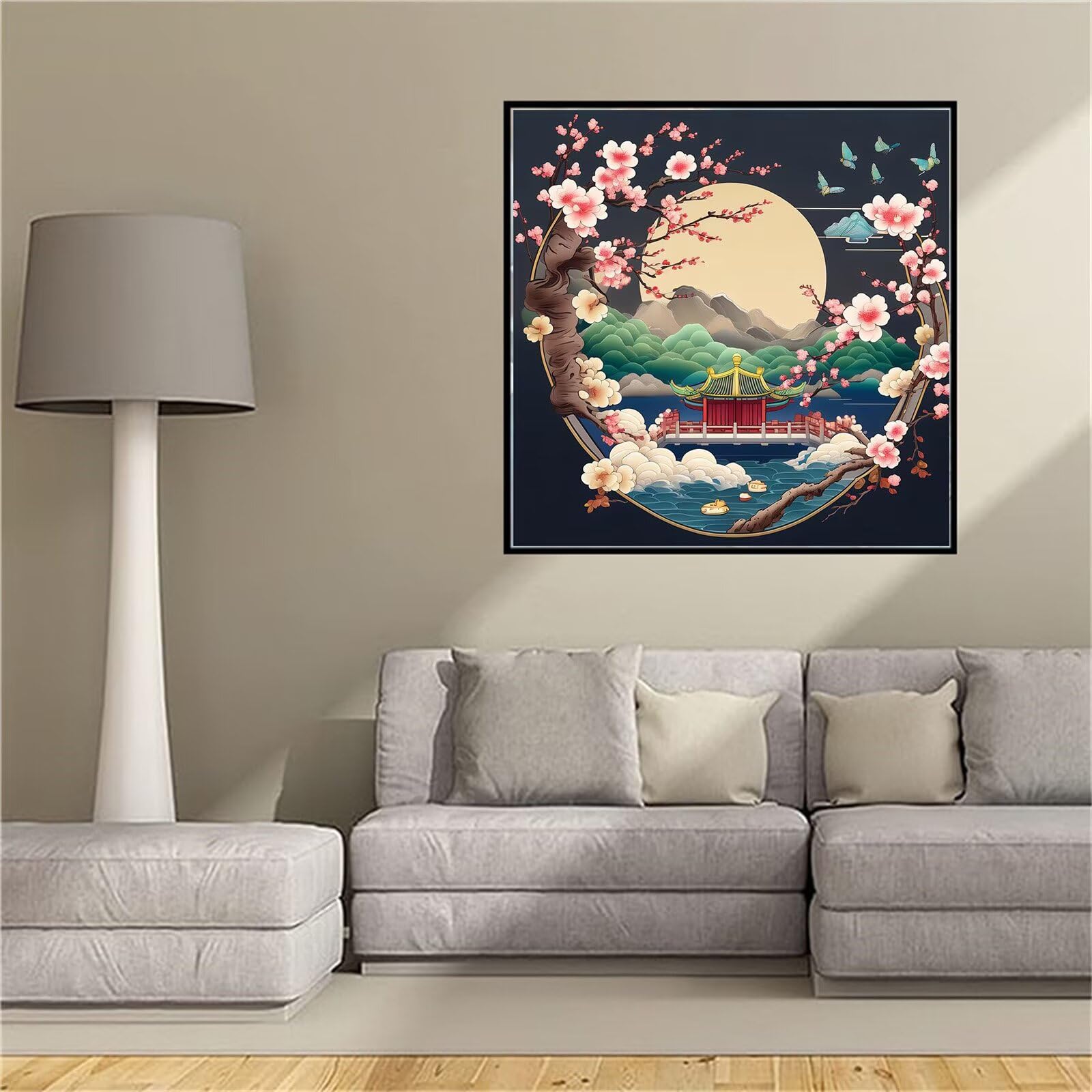 Diamond Painting Fleur de lune kit DIY broderie diamant point de croix 75x75