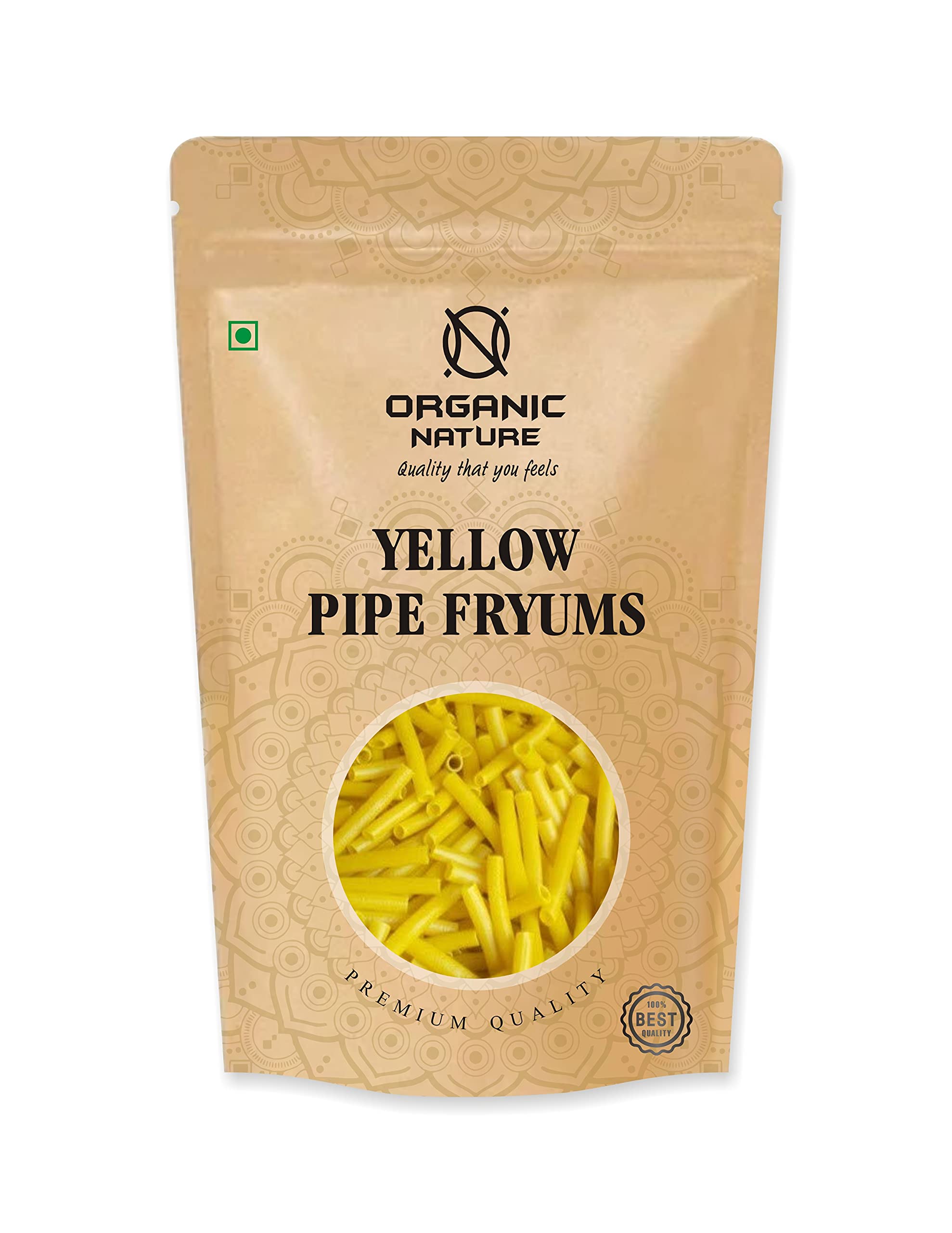 Organic Nature Yellow Finger Pipe FRYUMS Pack of 400 Gram… (B08GJ8ZYYS) Amazon Price History, Amazon Price Tracker