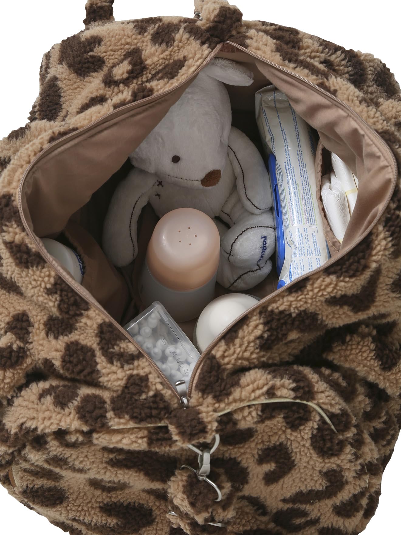 VERTBAUDET Sac à Langer Bandoulière avec Attaches Poussette café TU